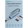 HUB 5 in 1 da tipo C a USB*2+tipo C+PD 100 W+RJ45 serie Leopard