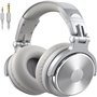 OneOdio Studio Pro 10 Hi-Res Cuffie DJ Cablate c/ Shareporte e Microfono Silver