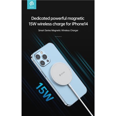 Caricatore Magnetico Mag-Safe per iPhone 3A. 15W. Qi