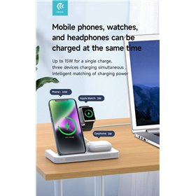 Supporto carica wireless 15 Watt per smartphone apple watch
