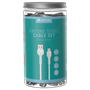 30 Cavi bulk in Barattolo V2 Lightning Apple 5V 2.1A Bianchi