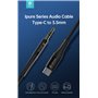 Cavo Audio placato oro da Tipo-C a Jack 3.5mm lunghezza 1 mt