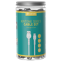 30 Cavi bulk in Barattolo V2 Tipo-C 5V 2.1A Bianchi