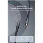 Cavo Audio Jack dorati 3,5 a 3,5 mm 1 Metro nero
