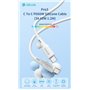 Cavo in silicone Pro3 da Tipo C a C PD60W 3A 60W 1,2M Bianco