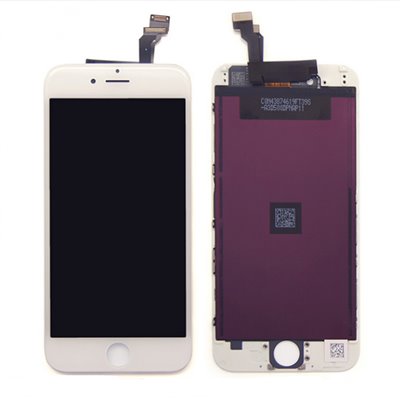 Lcd AA+ OEM Assemblato Alta Luminosita per IPhone 6 Bianco