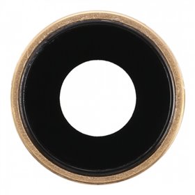 Cornice fotocamera posteriore e obiettivo per iPhone 8 Gold