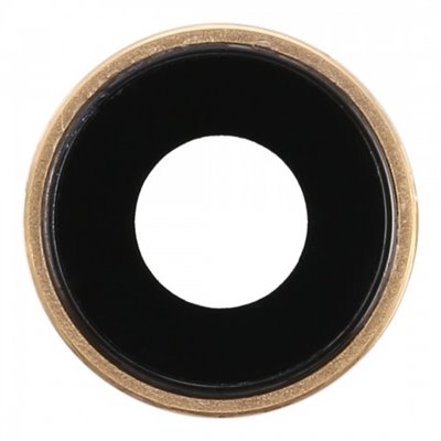 Cornice fotocamera posteriore e obiettivo per iPhone 8 Gold