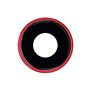 Cornice fotocamera con lente per iPhone XR Rosso