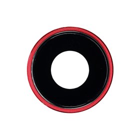 Cornice fotocamera con lente per iPhone XR Rosso