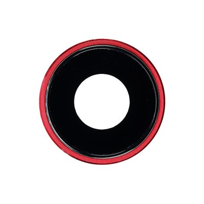 Cornice fotocamera con lente per iPhone XR Rosso
