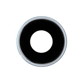Cornice fotocamera con lente per iPhone XR Blu
