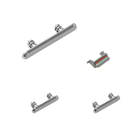 Set Pulsanti Volume+Mute+Power On/Off per iPhone XR Bianchi