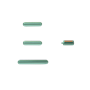 Pulsanti Volume+Mute+Power On/Off per iPhone 11 Verdi