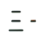 Pulsanti Volume+Mute+Power On/Off per iPhone 11 Pro Verde