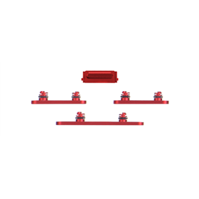 Set pulsanti laterali per iPhone 14/14Plus Rosso