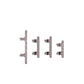 Set pulsanti laterali per iPhone 15 Pro/15 Pro Max bianco titanio 