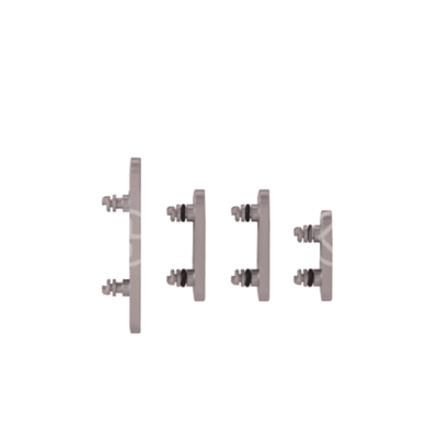 Set pulsanti laterali per iPhone 15 Pro/15 Pro Max bianco titanio 