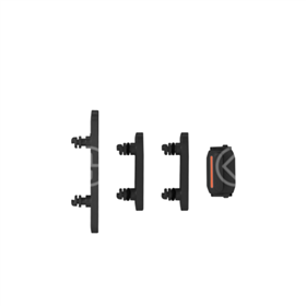 Set pulsanti laterali per iPhone 15/15 Plus nero 
