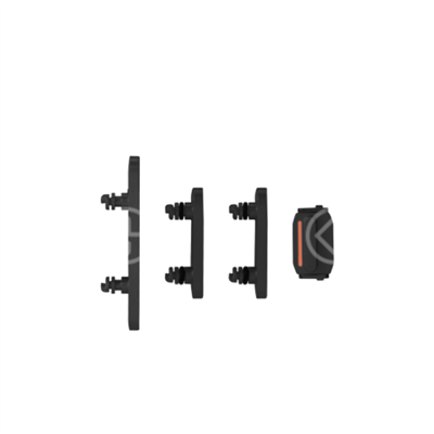 Set pulsanti laterali per iPhone 15/15 Plus nero 