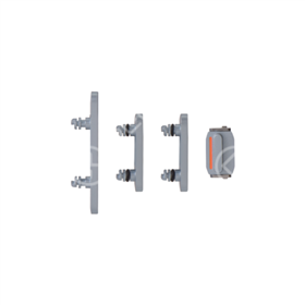 Set pulsanti laterali per iPhone 15/15 Plus blu 