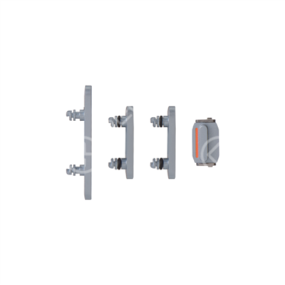 Set pulsanti laterali per iPhone 15/15 Plus blu 