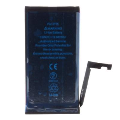 Batteria per iPhone 15 3349mAh Li-Ion resettata diagnostica