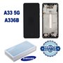 Lcd Originale Samsung A336B A33 5G Service pack Nero