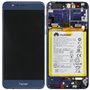 Lcd Con Frame e Batteria 02350USN Honor 8 Originale Blu