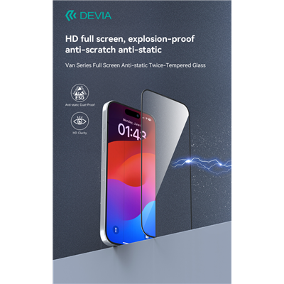 Pellicola in vetro temperato Full 3D per iPhone 15 Pro