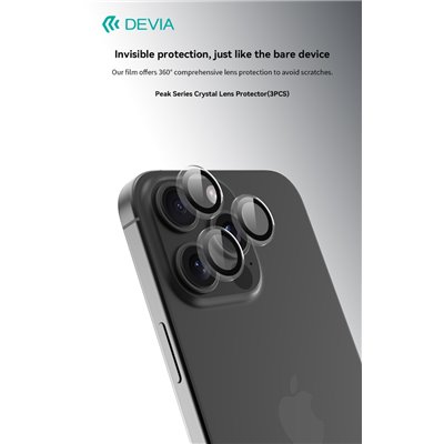 Protezione per fotocamera in cristallo iPhone 16P & 16Pro Max