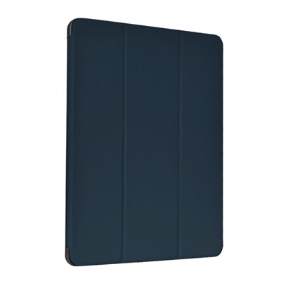 Cover iPad Pro 12.9 2021 in pelle con supporto pencil Blu
