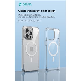 Cover trasparente magnetica carica wireless iPhone 15
