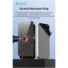 Pellicola frontale in vetro temperato flessibile Privacy per Plotter Ultra 7H HD 0,43 mm 10 pezzi