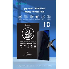 Pellicole Privacy 0,25mm UV Durezza 6H Ideale schermi Curvi scatola da 10 pezzi
