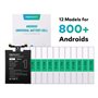 Set 12 Modelli di batteria senza Chip per Android Universali