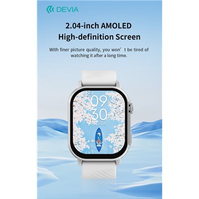 DEVIA Smart Watch AMOLED Pro2 IP67 modello ZL94 Silver