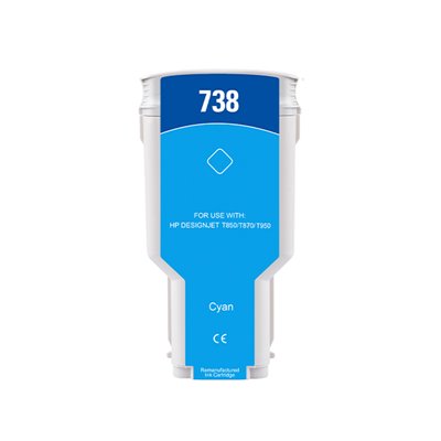 300ML Cyan Reman HP DesignJet T850,T870,XT870,XT950676M6A