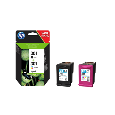 CARTUCCE ORIGINALE HP MULTIPACK NERO E COLORE HP 301 