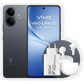 Vivo V60 Lite 5G Special Pack Black + Buds Air 3 e Alimentatore