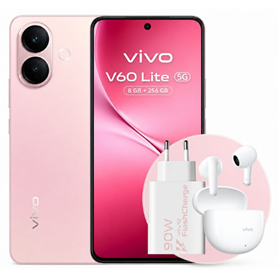 Vivo V60 Lite 5G Special Pack Pink + Buds Air 3 e Alimentatore