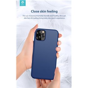 Cover in Silicone e protezione camera per iPhone 11 Pro Nera