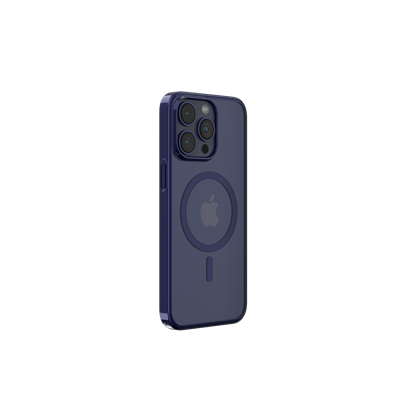 Cover Magnetica Glimmer con Apple Magsafe iPhone 15 Plus Blu