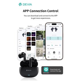 Auricolari wireless ANC TWS Lite3 Bluetooth 5.4 Neri