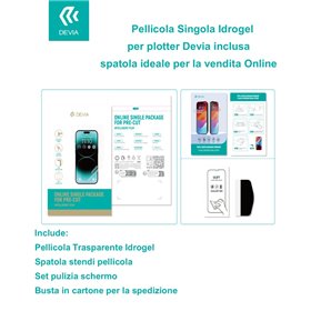Pellicola Singola Idrogel per plotter Devia inclusa spatola