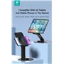 Supporto pieghevole in metallo con rotazione 360Â° per tablet