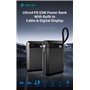 Power Bank Ultra4 PD 65W con cavo integrato e display digitale 20000mAh