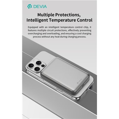 Power Bank Ultra12 10000mAh PD 22.5W Magnetico con Cavo Tipo-C Integrato Grigio