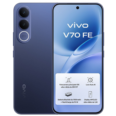 Vivo V70 FE Special Edition 8+256GB Ocean Blue + Bud Air 3 e alimentatore