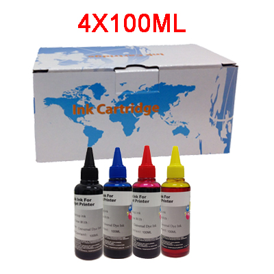 5X100ml Kit inchiostri universali 2xNero 1xCiano 1xMagenta 1xGiallo